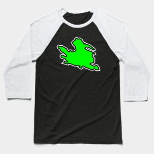 Mayne Island Simple Silhouette - Lime Green Flavour - Mayne Island Baseball T-Shirt